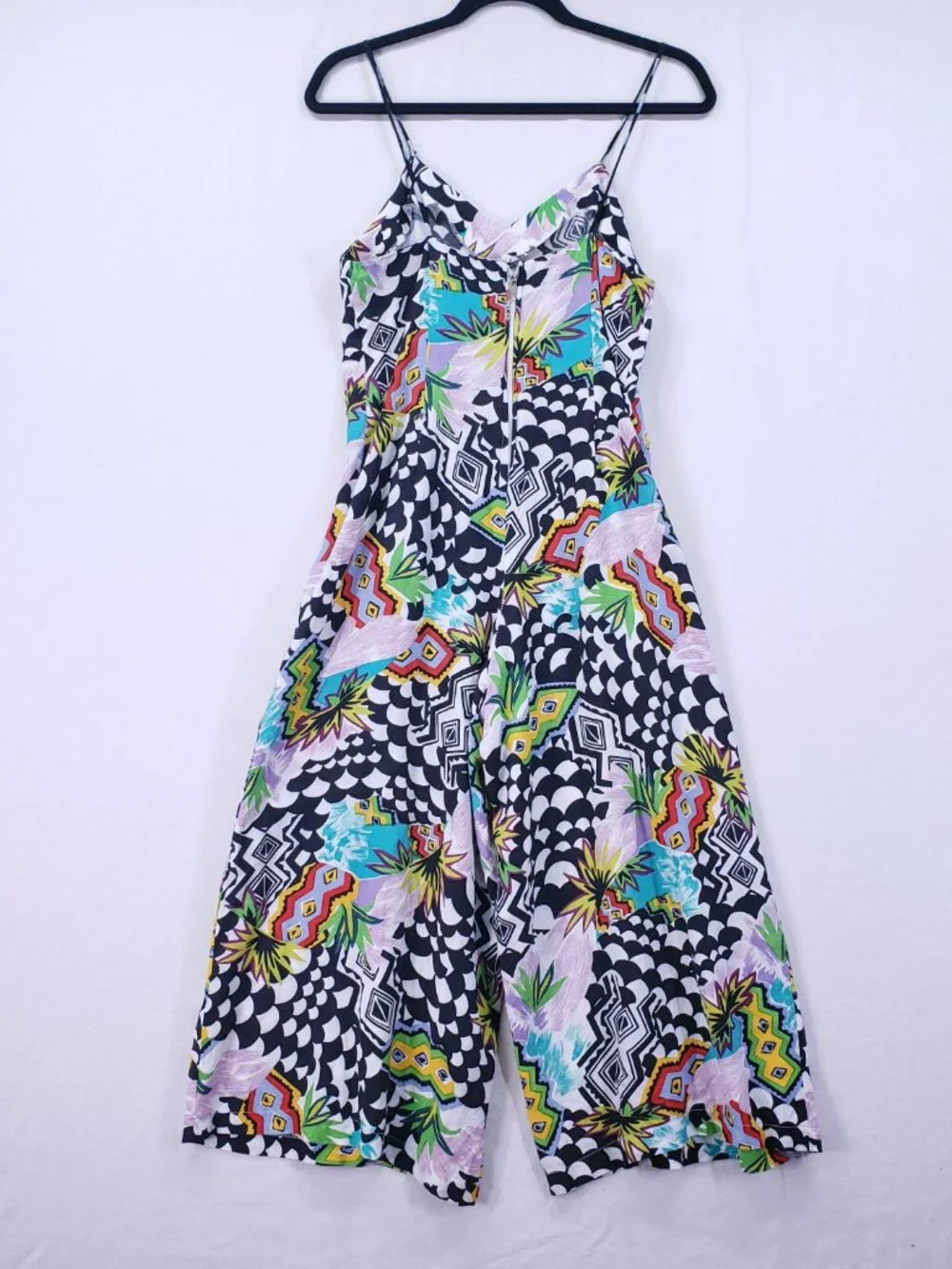 Vintage Jay Jacobs Jumpsuit Size 5 Abstract Retro Art Wide Leg Lightweight